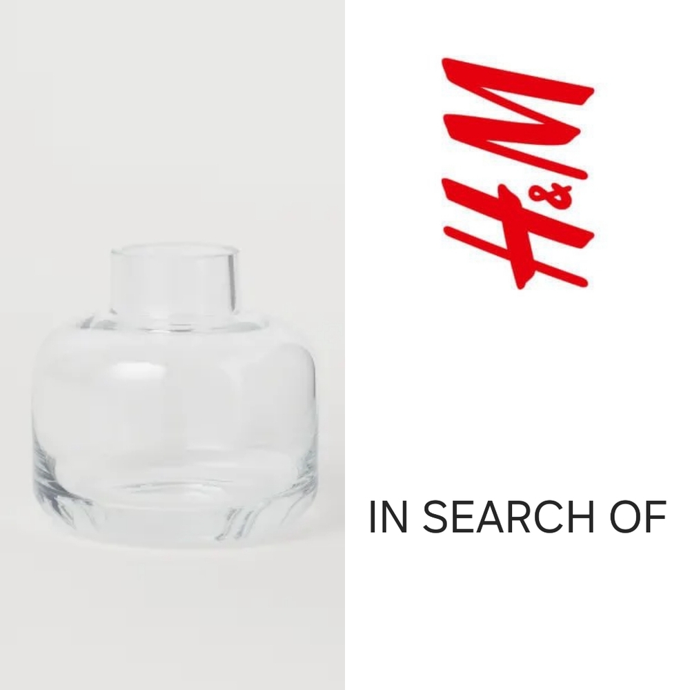 ✦ ISO ✦ ISO ✦ H&M Small Glass Vase